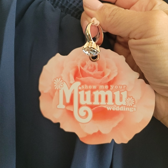 Show Me Your Mumu, Hacienda Maxi Dress,Rich Navy Crisp, Size Small -NWT - Picture 8 of 12